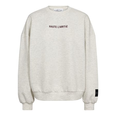 Lys gråmeleret Haute L'Amitié Studio sweatshirt til kvinder hos MAAK Shop - model HL10686